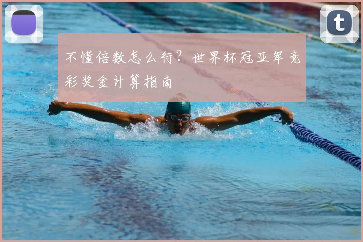 不懂倍数怎么行?世界杯冠亚军竞彩奖金计算指南